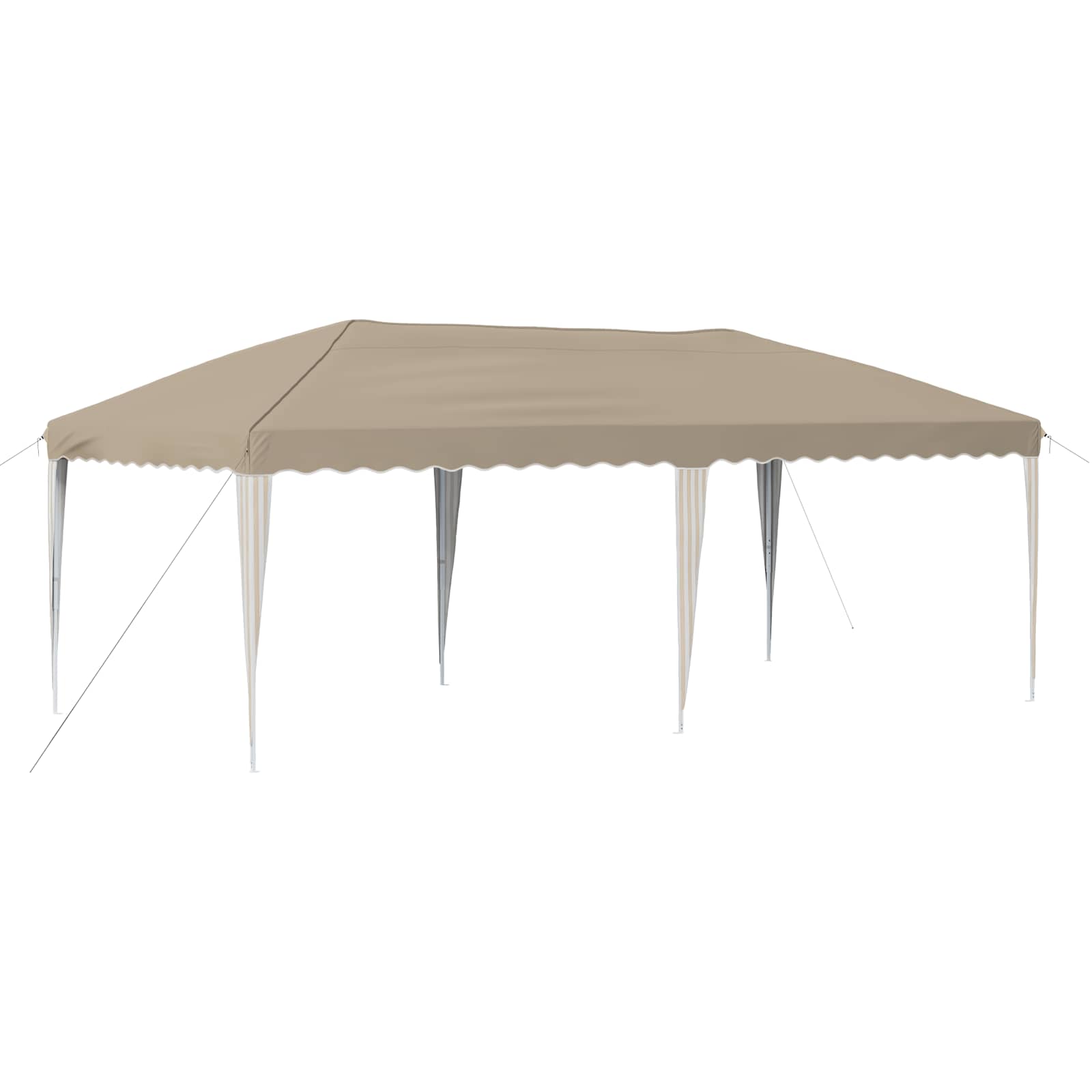 Tenda per feste a pop-up 575 x 290 x 245 cm Crema
