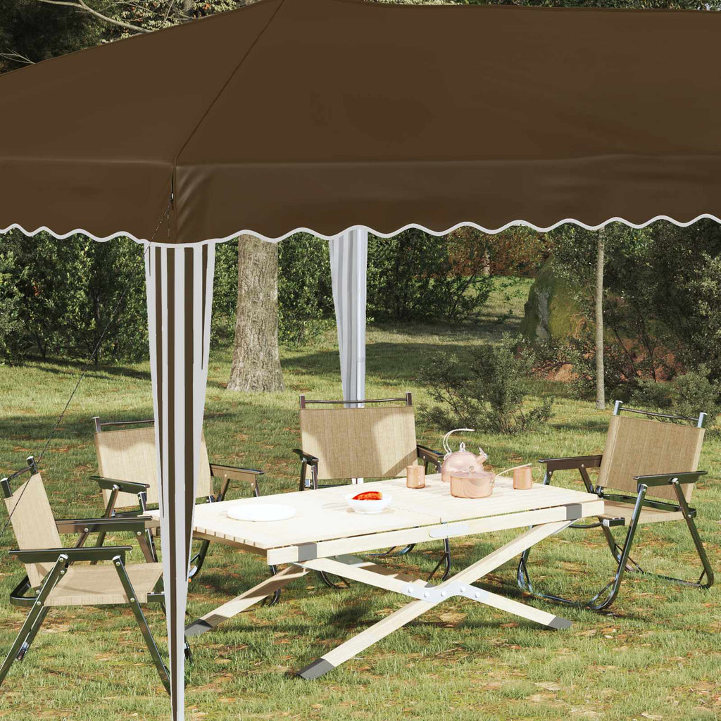 Tenda per feste a pop-up 575 x 290 x 245 cm Tortora