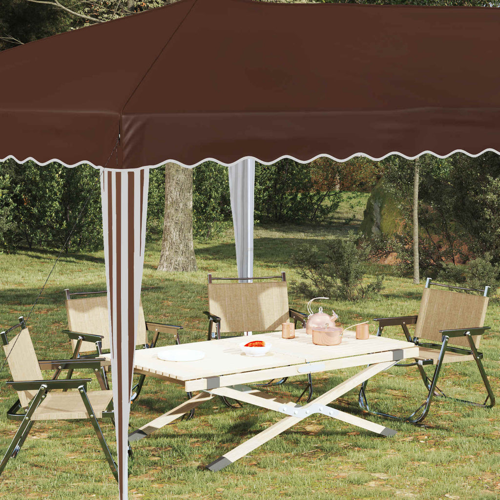 Tenda per feste a pop-up 575 x 290 x 245 cm Marrone