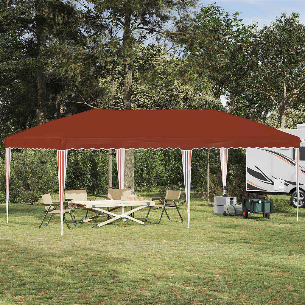 Tenda per feste a pop-up 575 x 290 x 245 cm Terracotta