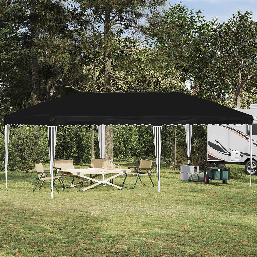 Tenda per feste a pop-up 575 x 290 x 245 cm Nero