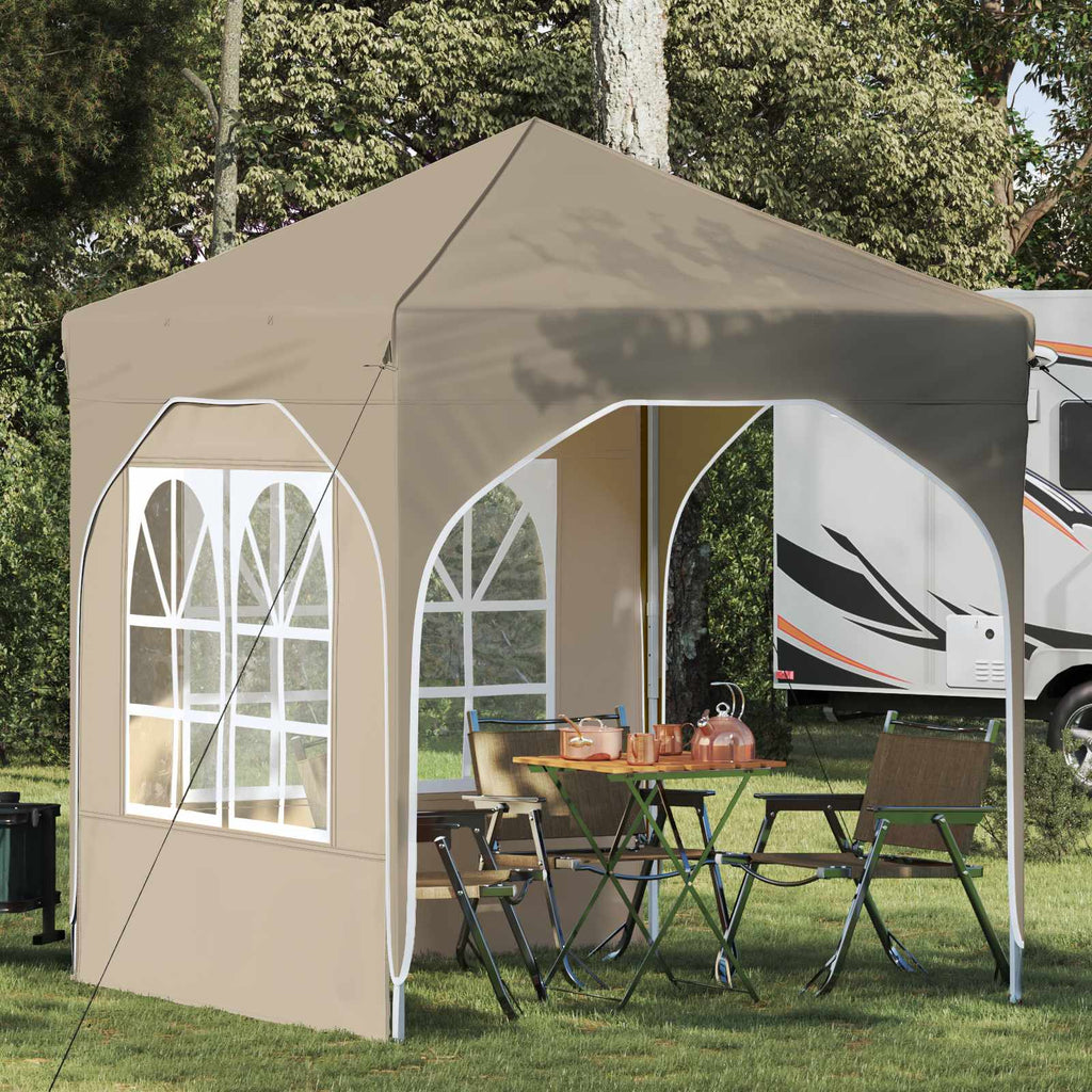 Tenda per feste a pop-up 192 x 192 x 245 cm Crema