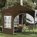 Tenda per feste a pop-up 192 x 192 x 245 cm Tortora