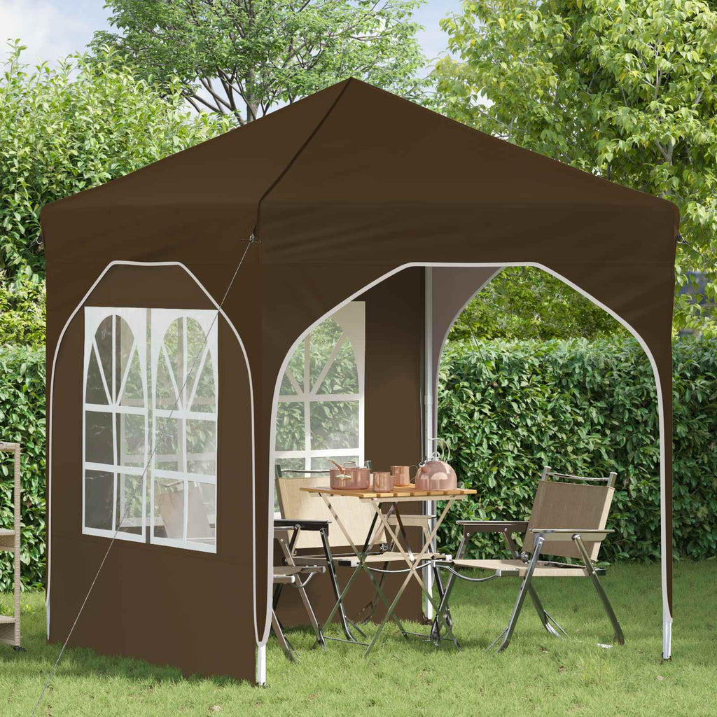 Tenda per feste a pop-up 192 x 192 x 245 cm Tortora