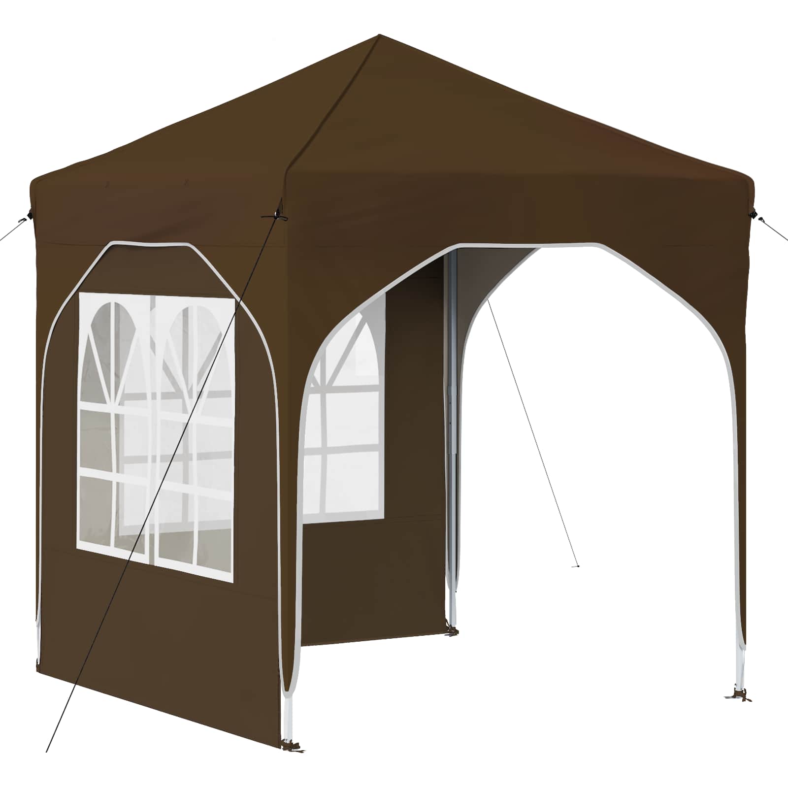 Tenda per feste a pop-up 192 x 192 x 245 cm Tortora