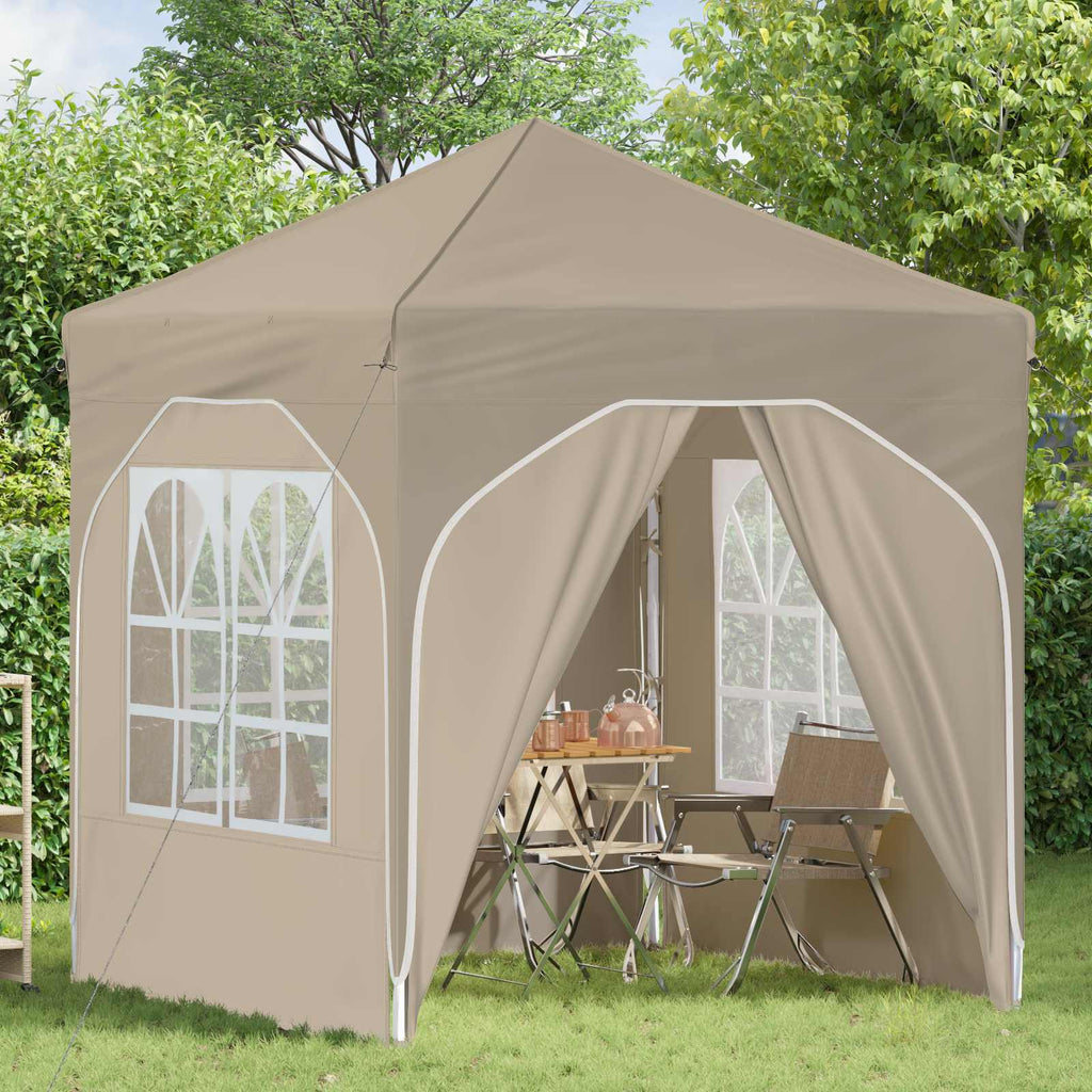 Tenda per feste a pop-up 192 x 192 x 245 cm Crema
