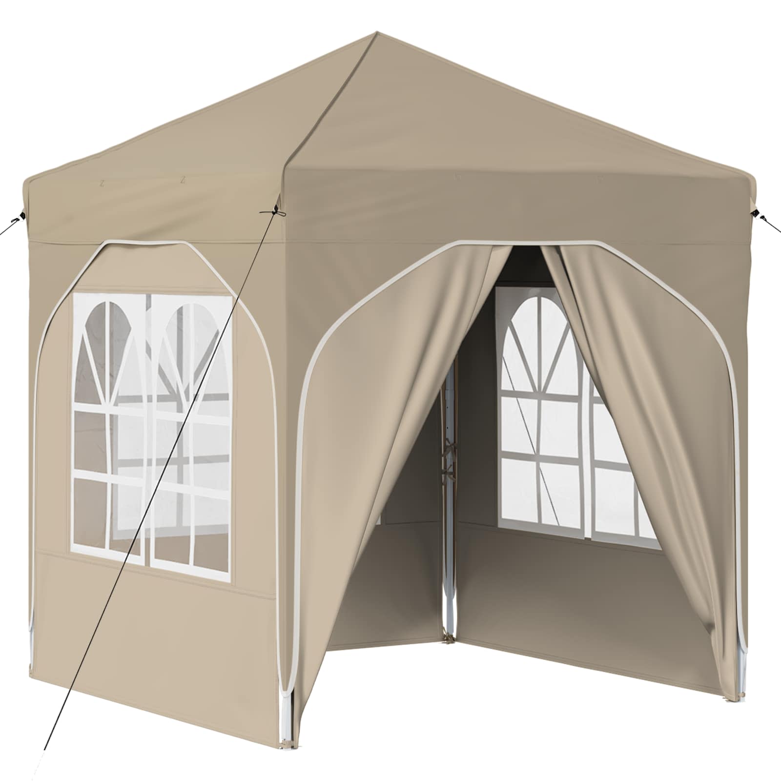 Tenda per feste a pop-up 192 x 192 x 245 cm Crema