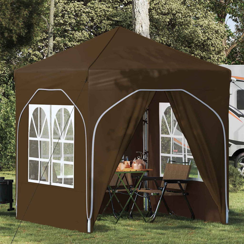 Tenda per feste a pop-up 192 x 192 x 245 cm Tortora