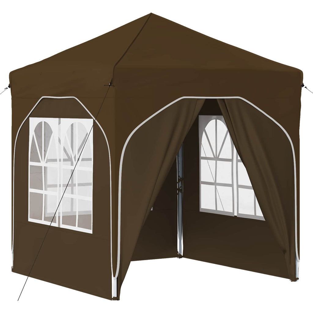 Tenda per feste a pop-up 192 x 192 x 245 cm Tortora