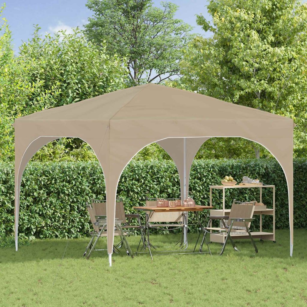 Tenda per feste a pop-up 290 x 290 x 245 cm Crema