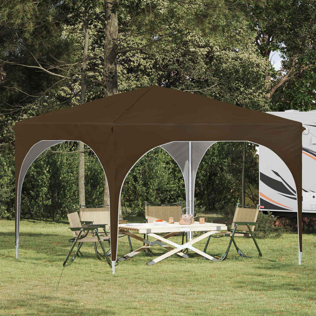 Tenda per feste a pop-up 290 x 290 x 245 cm Tortora
