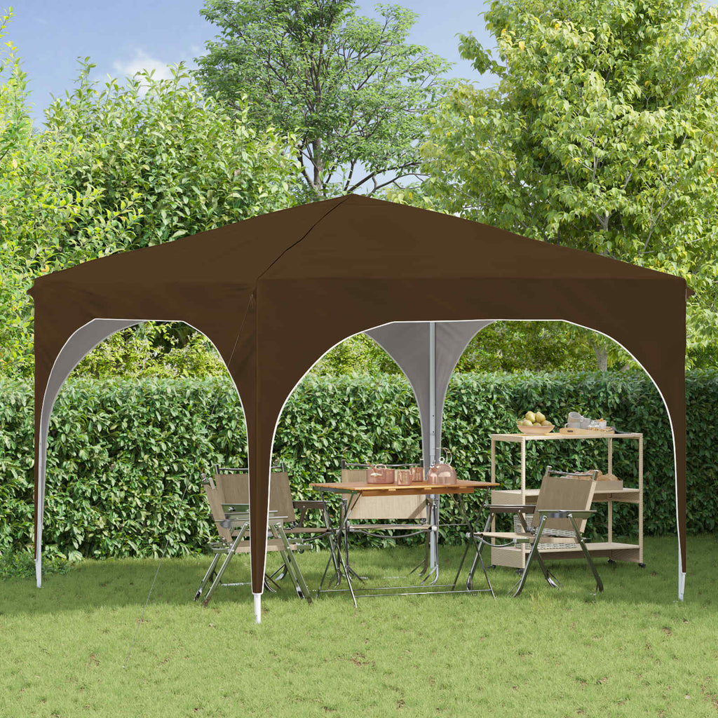 Tenda per feste a pop-up 290 x 290 x 245 cm Tortora