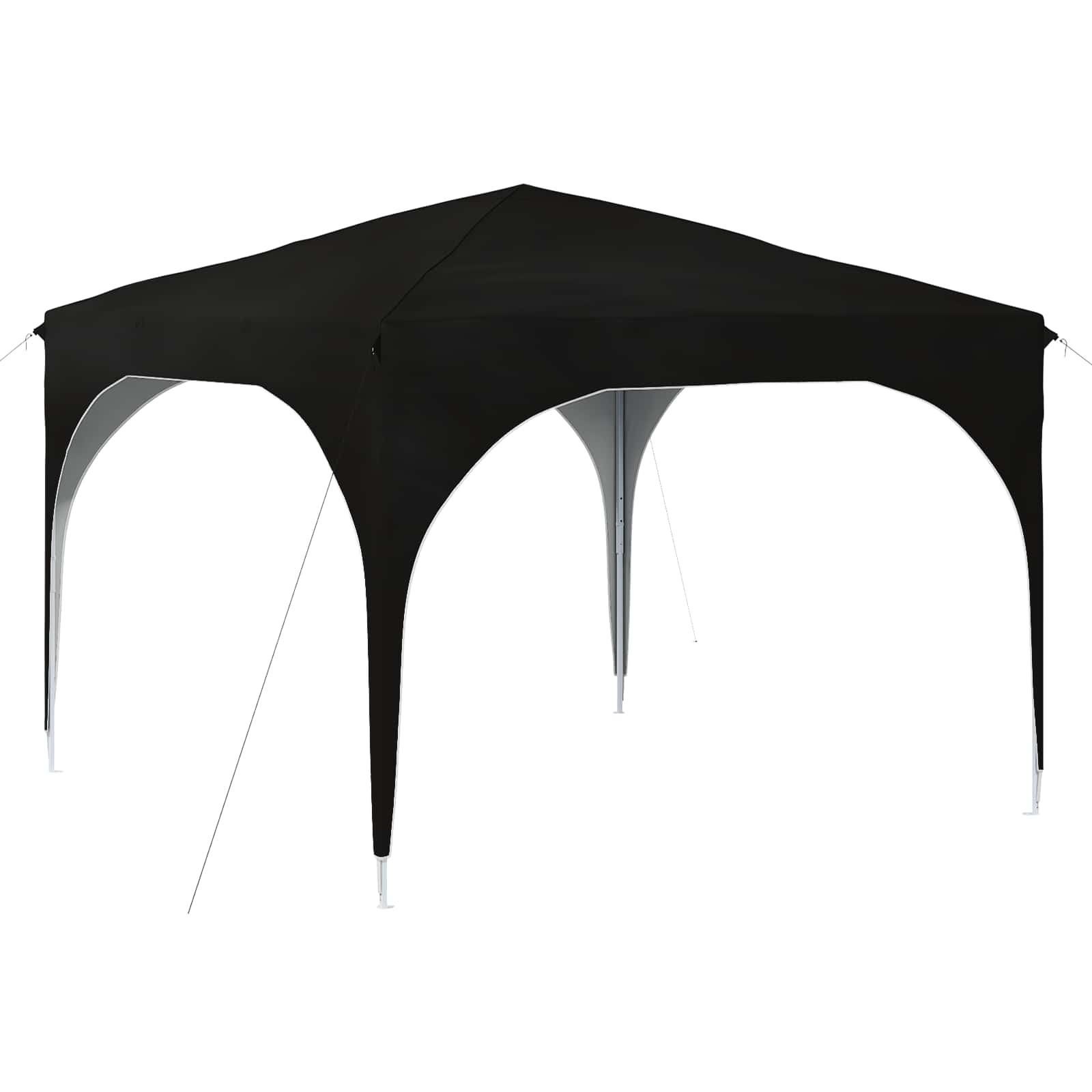 Tenda per feste a pop-up 290 x 290 x 245 cm Nero