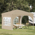 Tenda per feste a pop-up 290 x 290 x 245 cm Crema