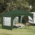 Tenda per feste a pop-up 290 x 290 x 245 cm Verde