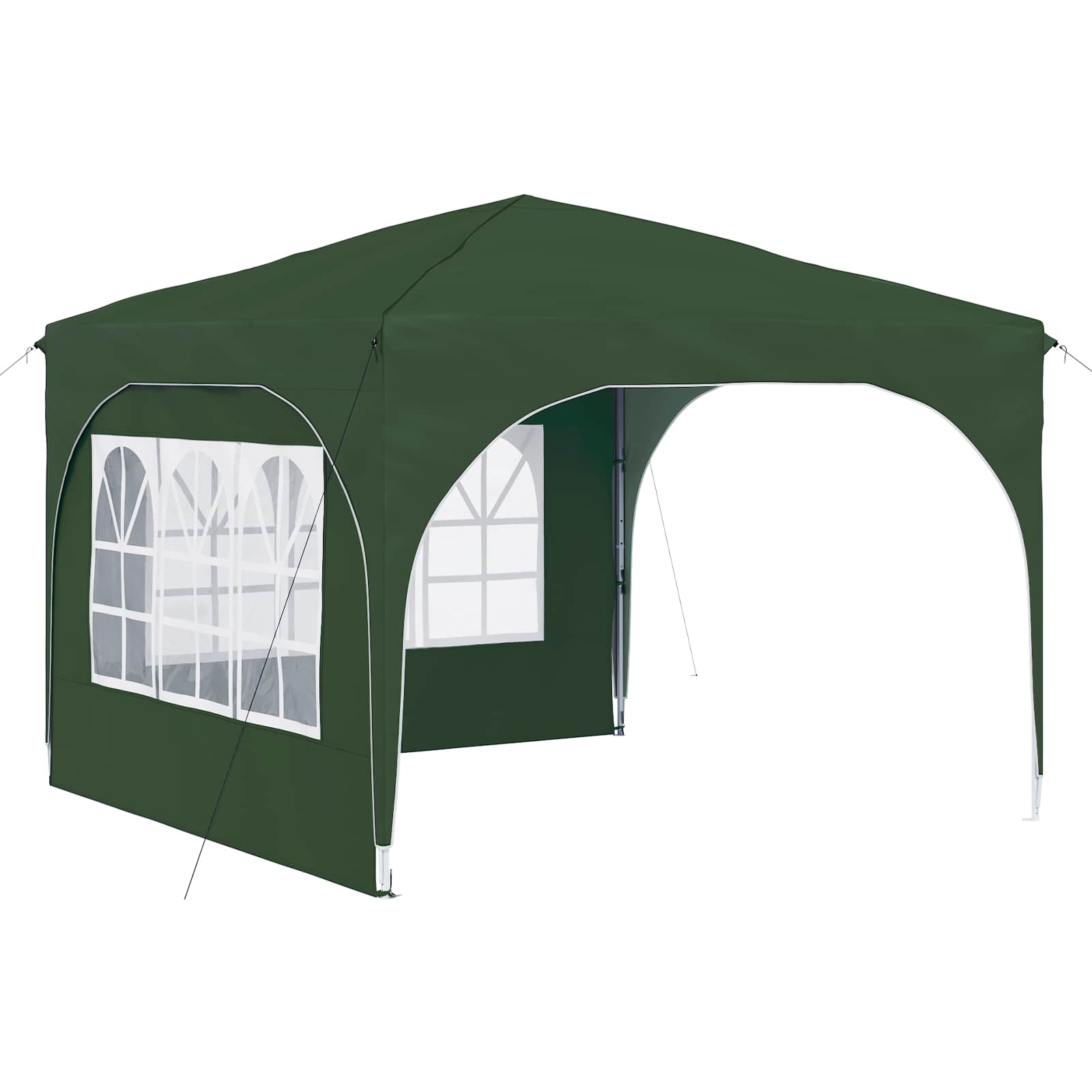 Tenda per feste a pop-up 290 x 290 x 245 cm Verde