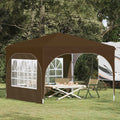 Tenda per feste a pop-up 290 x 290 x 245 cm Tortora