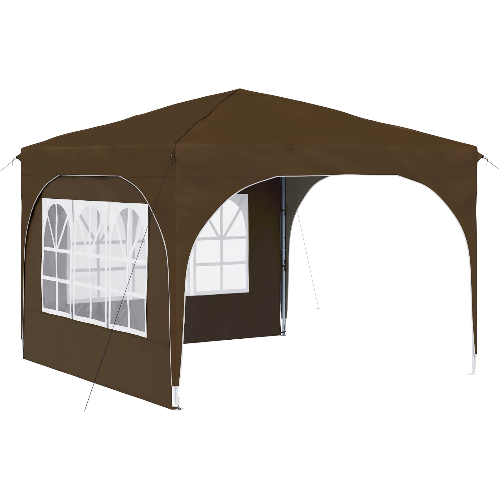 Tenda per feste a pop-up 290 x 290 x 245 cm Tortora