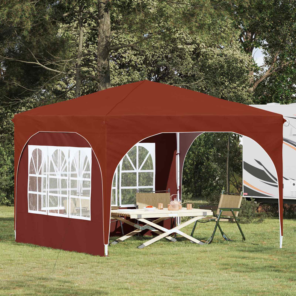 Tenda per feste a pop-up 290 x 290 x 245 cm Terracotta
