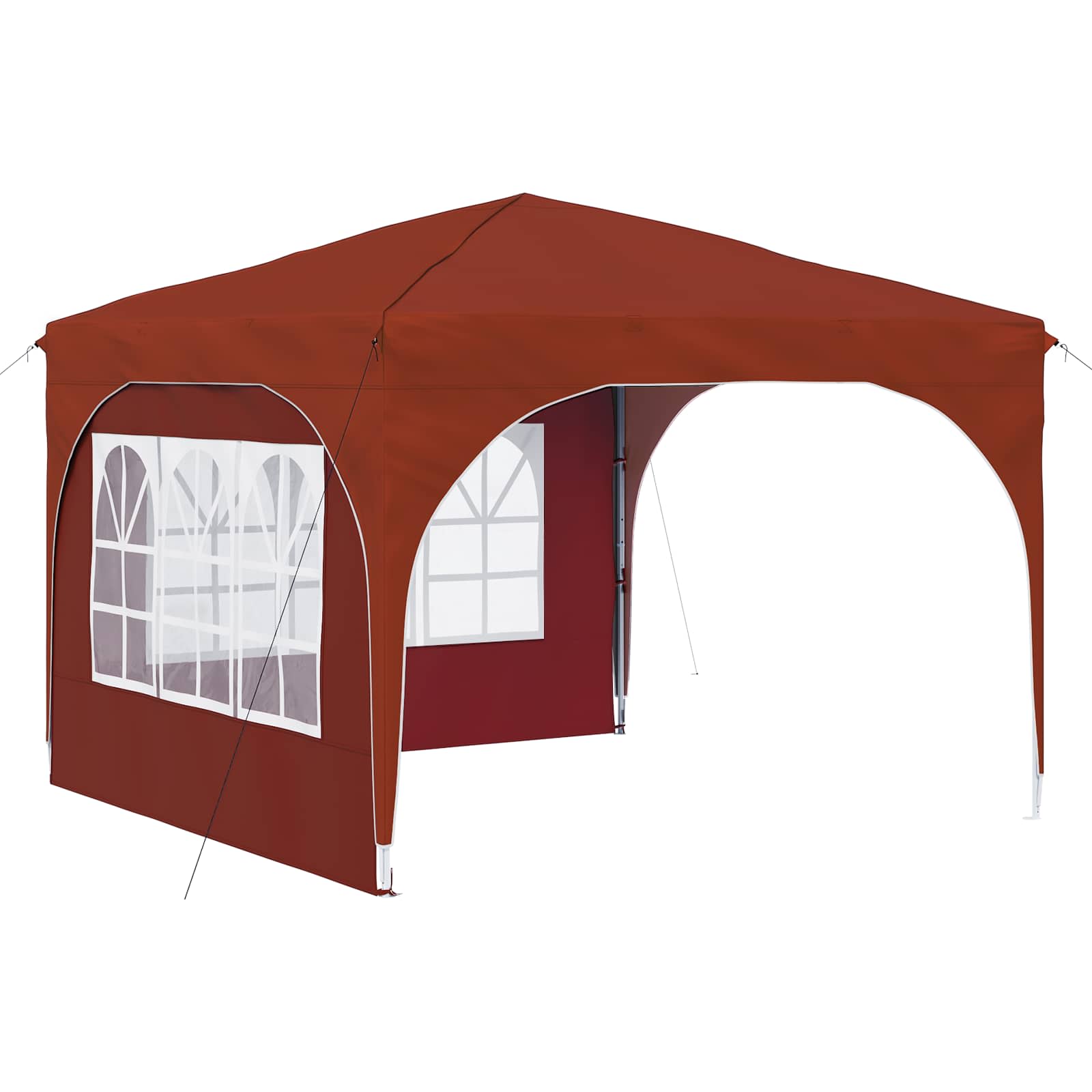 Tenda per feste a pop-up 290 x 290 x 245 cm Terracotta