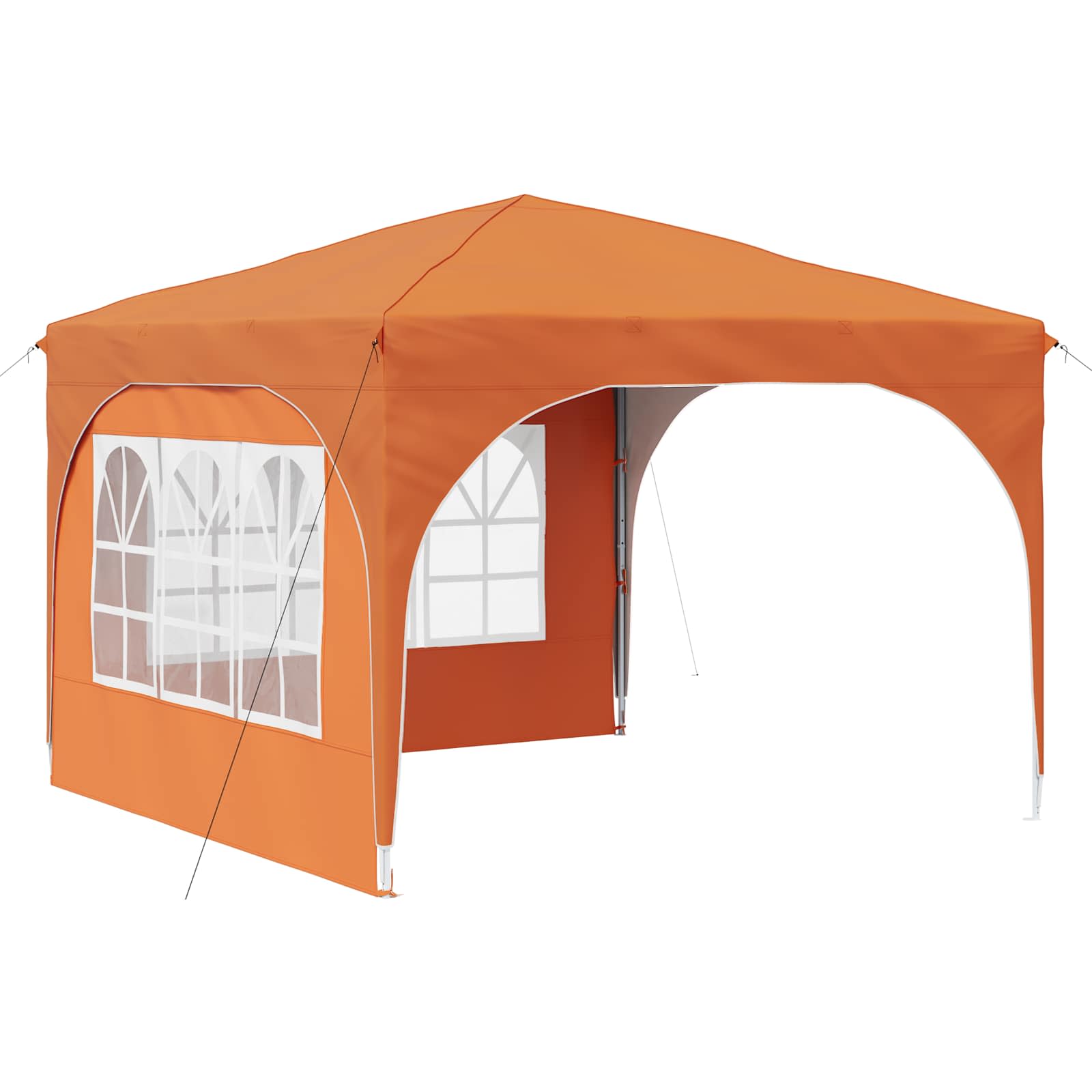 Tenda per feste a pop-up 290 x 290 x 245 cm Arancione
