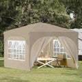 Tenda per feste a pop-up 290 x 290 x 245 cm Crema