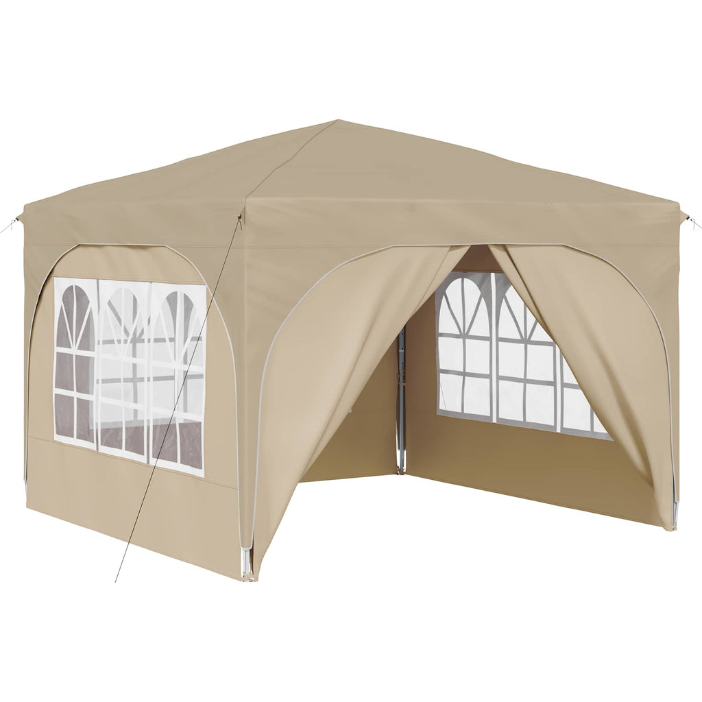 Tenda per feste a pop-up 290 x 290 x 245 cm Crema