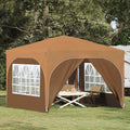Tenda per feste a pop-up 290 x 290 x 245 cm Beige