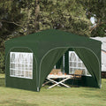 Tenda per feste a pop-up 290 x 290 x 245 cm Verde