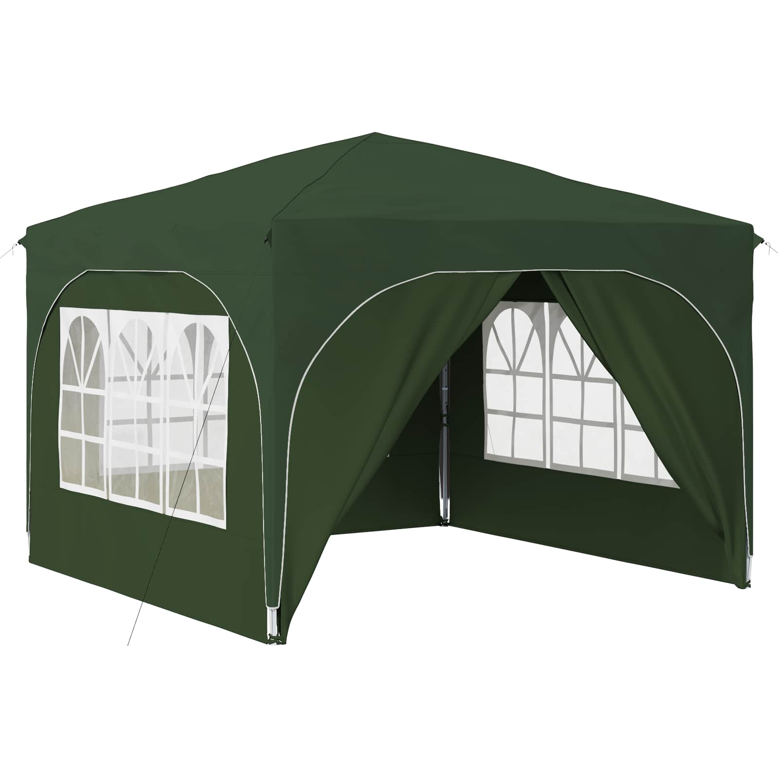 Tenda per feste a pop-up 290 x 290 x 245 cm Verde