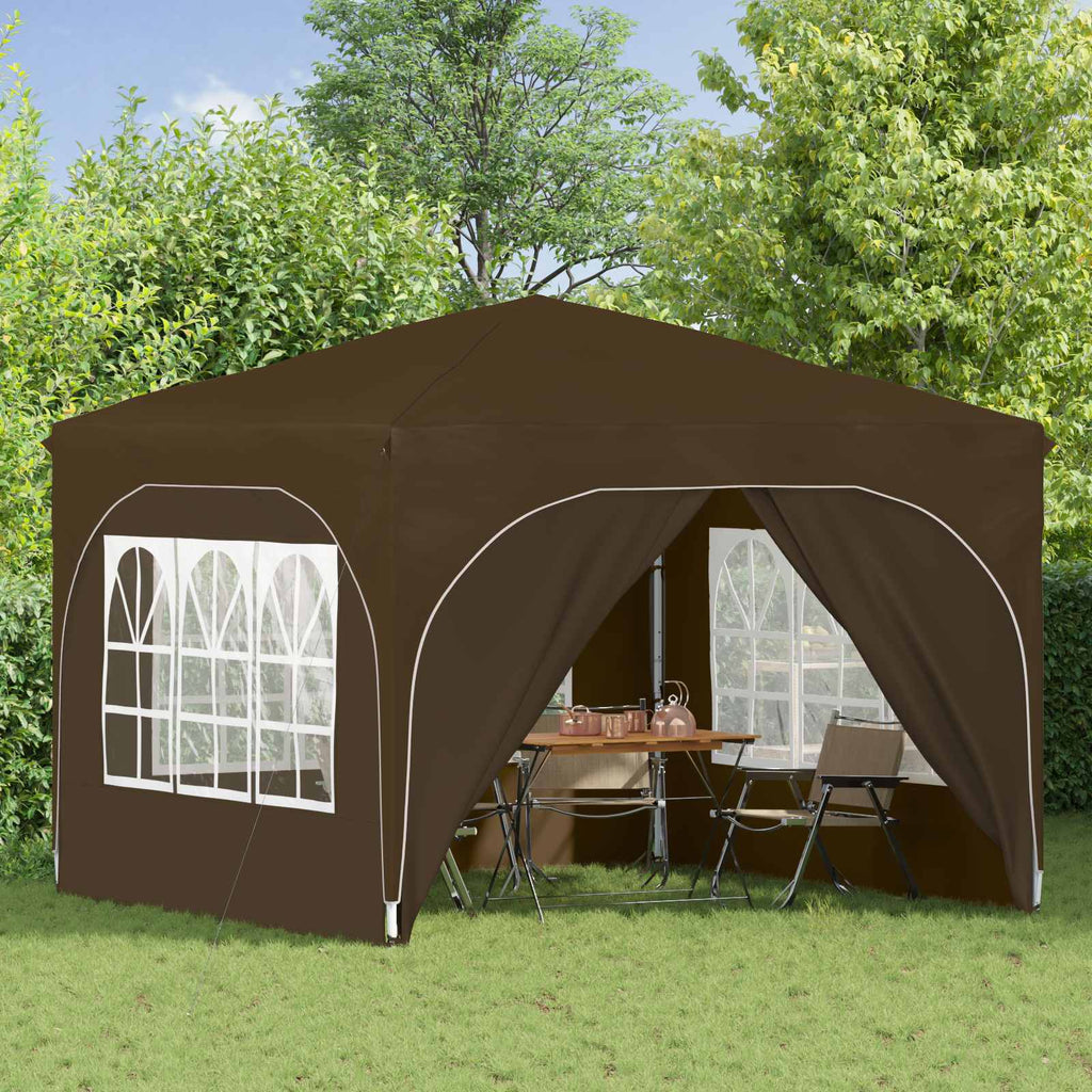 Tenda per feste a pop-up 290 x 290 x 245 cm Tortora