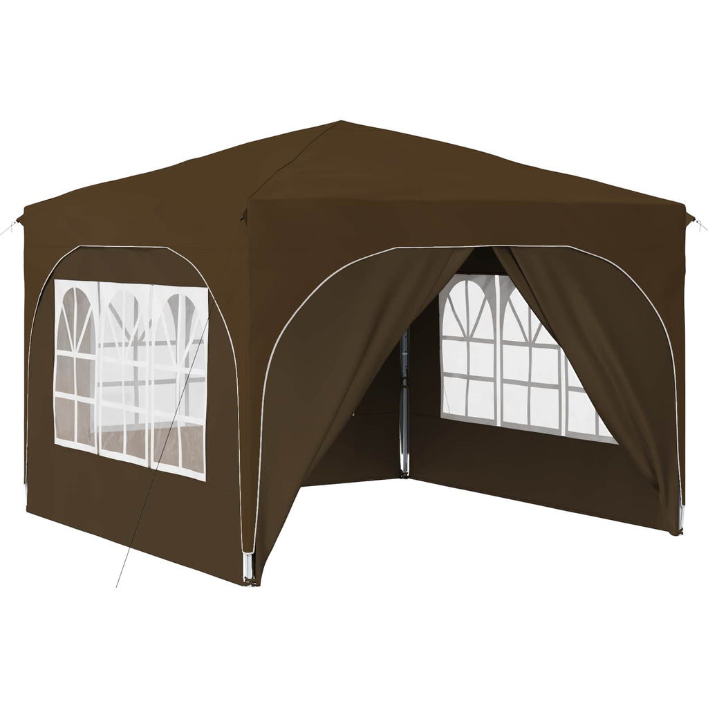 Tenda per feste a pop-up 290 x 290 x 245 cm Tortora
