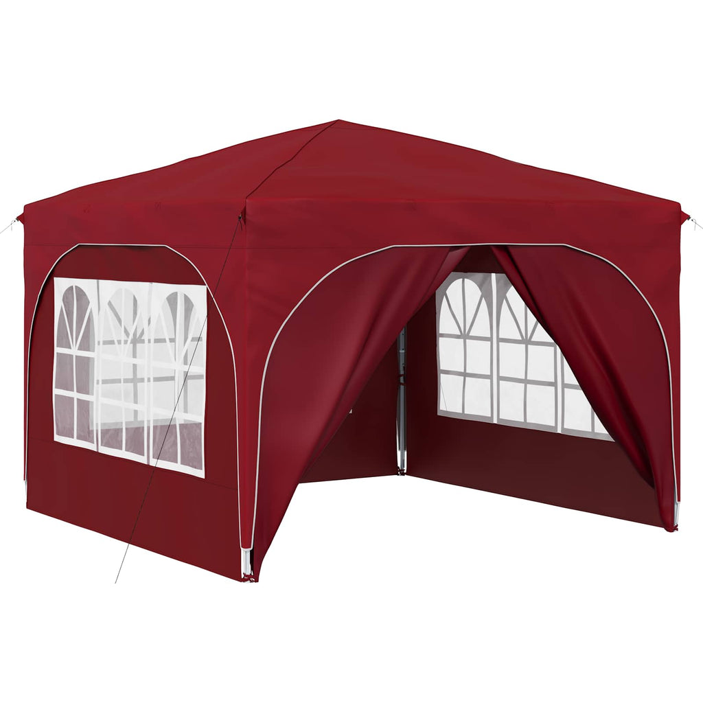 Tenda per feste a pop-up 290 x 290 x 245 cm Borgogna
