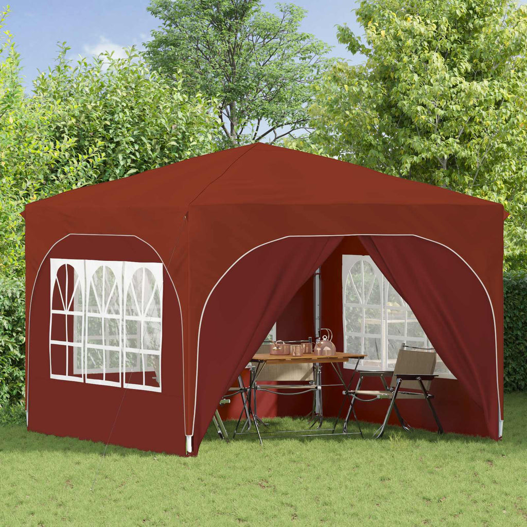 Tenda per feste a pop-up 290 x 290 x 245 cm Terracotta