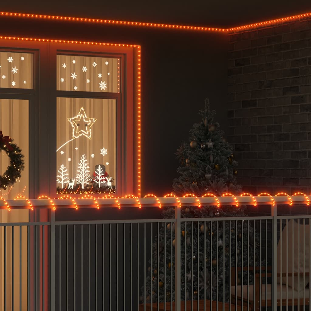 Luce a corda con 240 LED Bianco caldo 10 m PVC