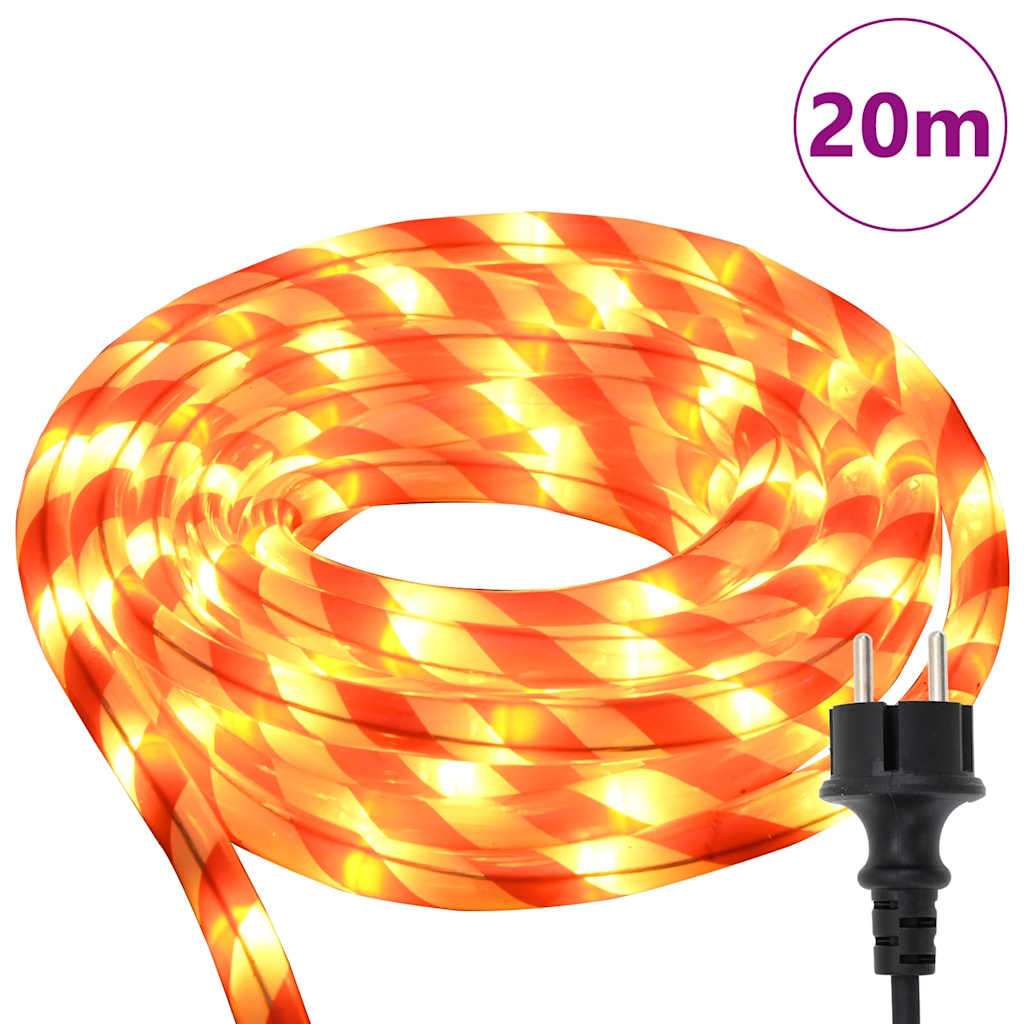 Luce a corda con 480 LED Bianco caldo 20 m PVC