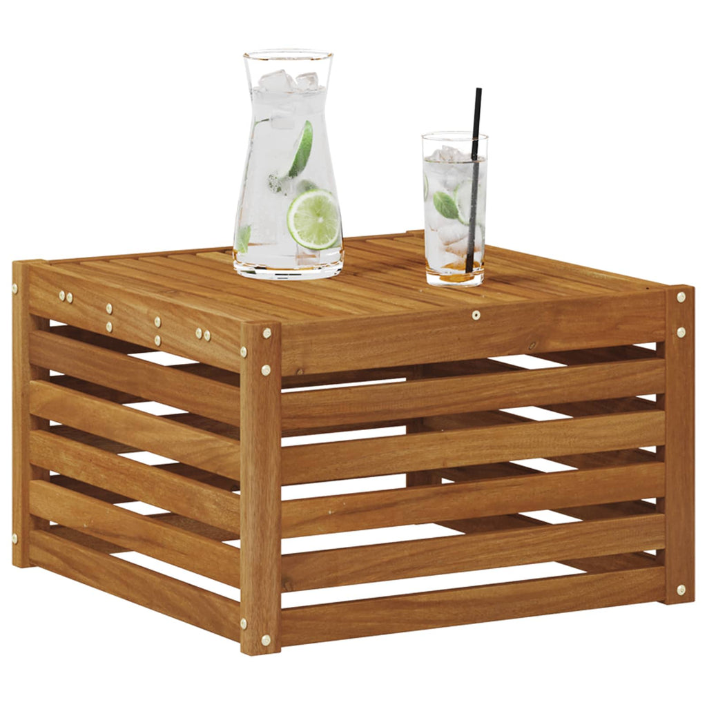Tavolo da Esterno Legno di Acacia Massello Naturale