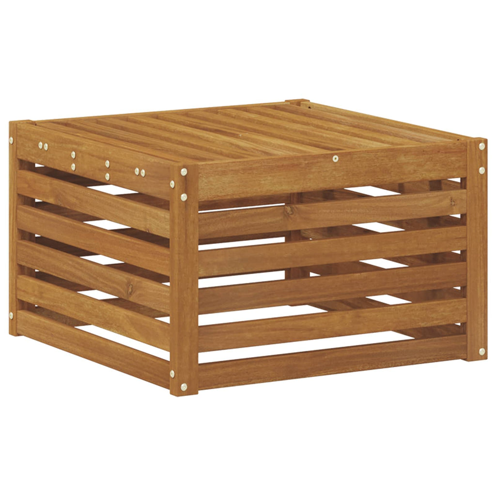 Poggiapiedi da Esterno Legno di Acacia Massello Naturale