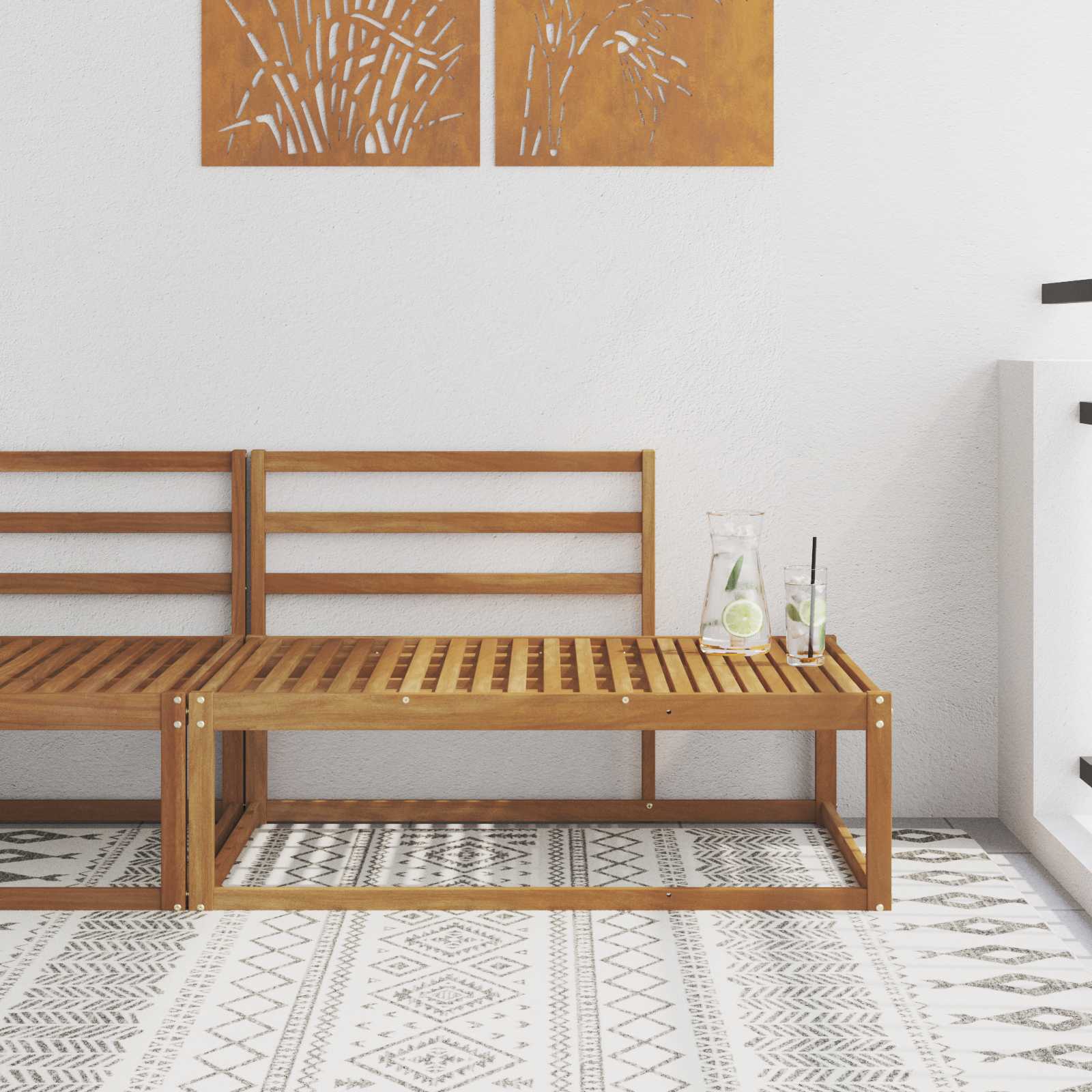 Divano Esterno Finale Naturale 115 x 83 x 73 cm