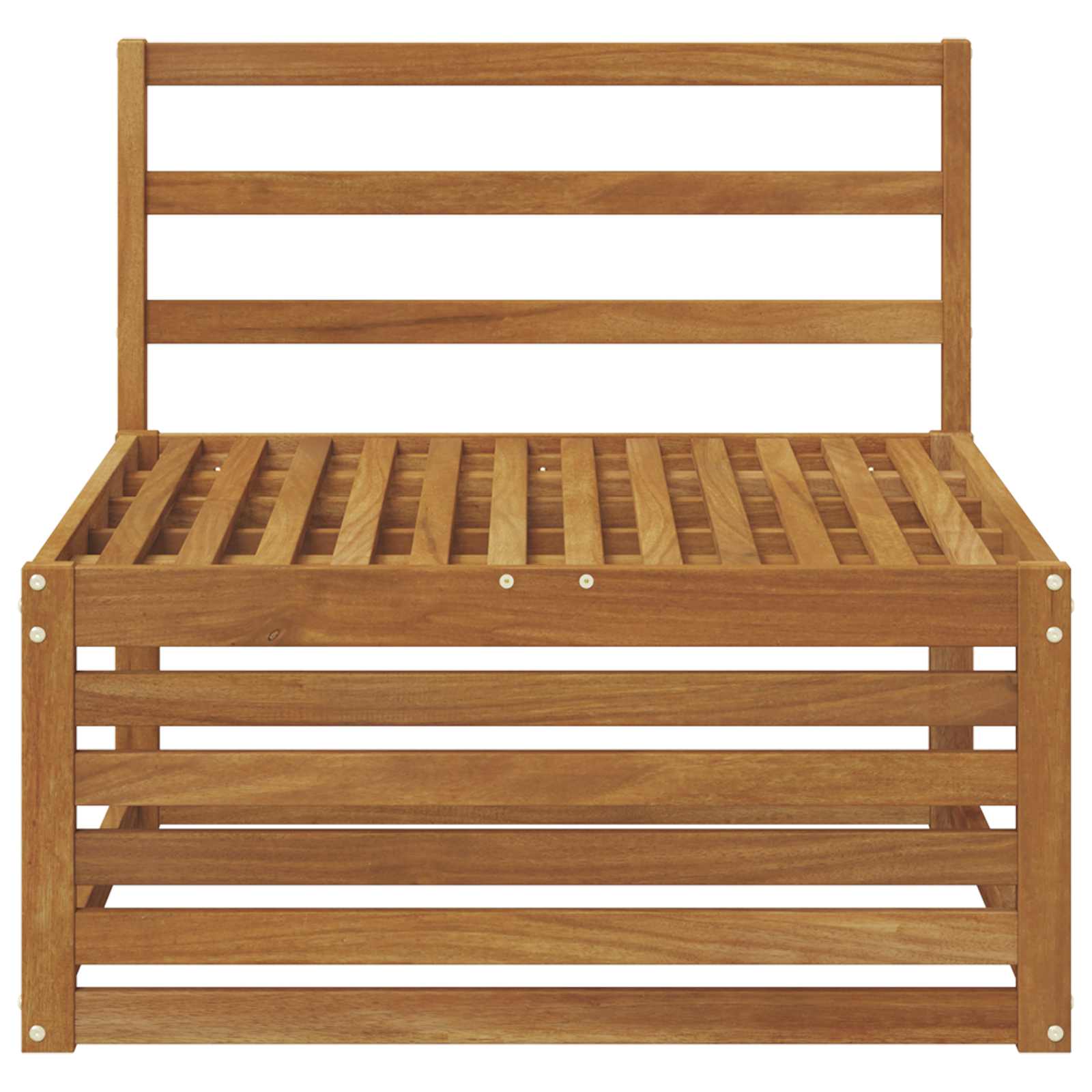 Divano centrale per esterno Legno di Acacia Massello Naturale