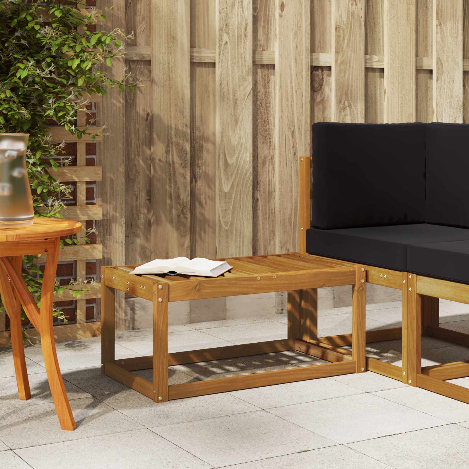 Sgabello da Esterno Naturale 79 x 43 x 37 cm