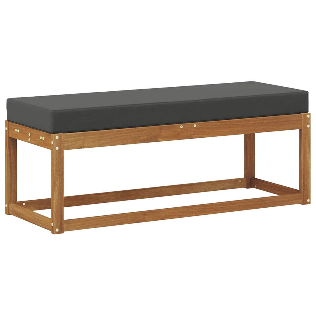 Panca da giardino Naturale e Antracite 115 x 43 x 45 cm