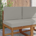 Cuscino per divano da esterno Poliestere Grigio 60 x 60 x 8 cm