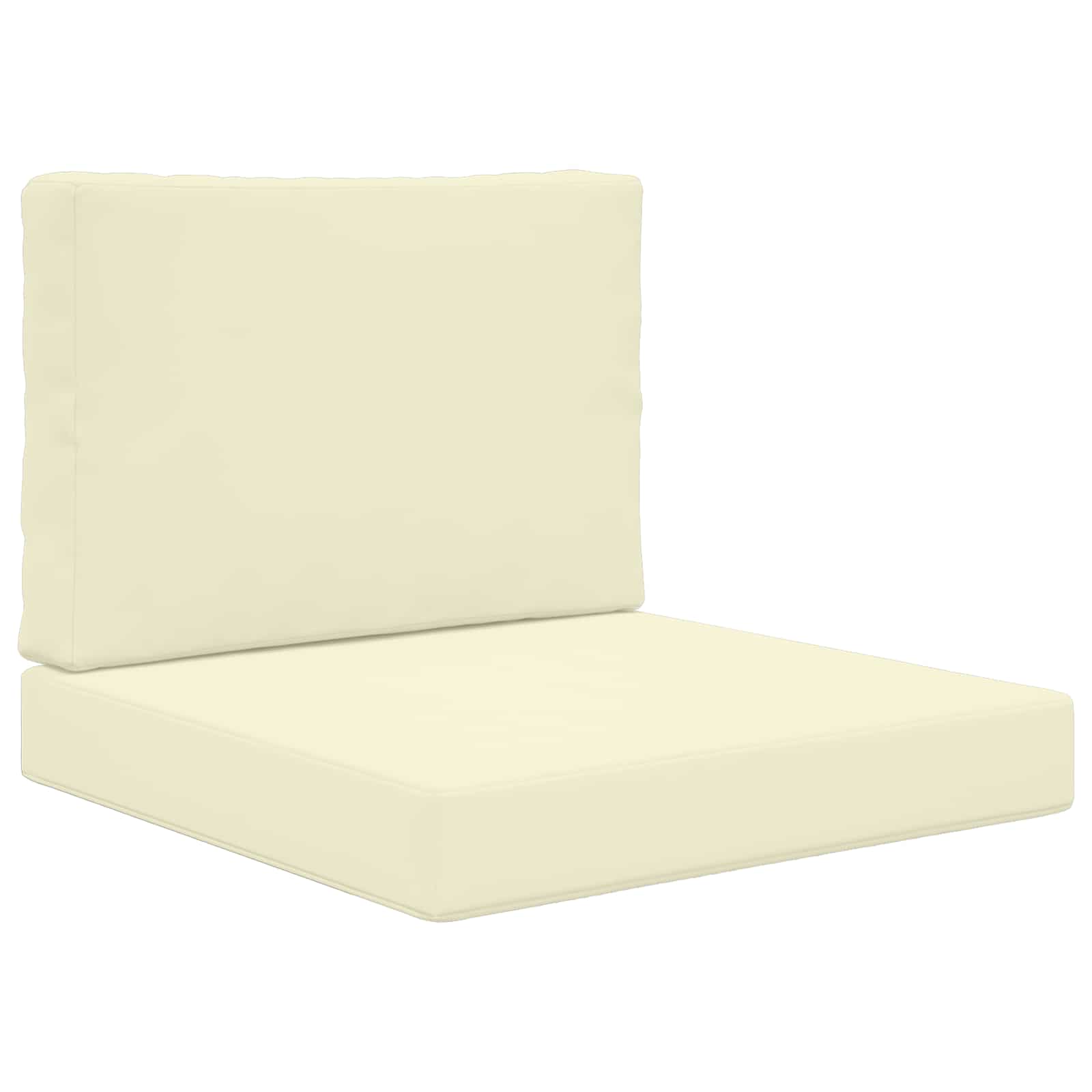 Cuscino per divano da esterno Poliestere Crema 60 x 60 x 8 cm