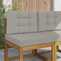 Cuscino per divano da esterno Poliestere Grigio 60 x 60 x 8 cm