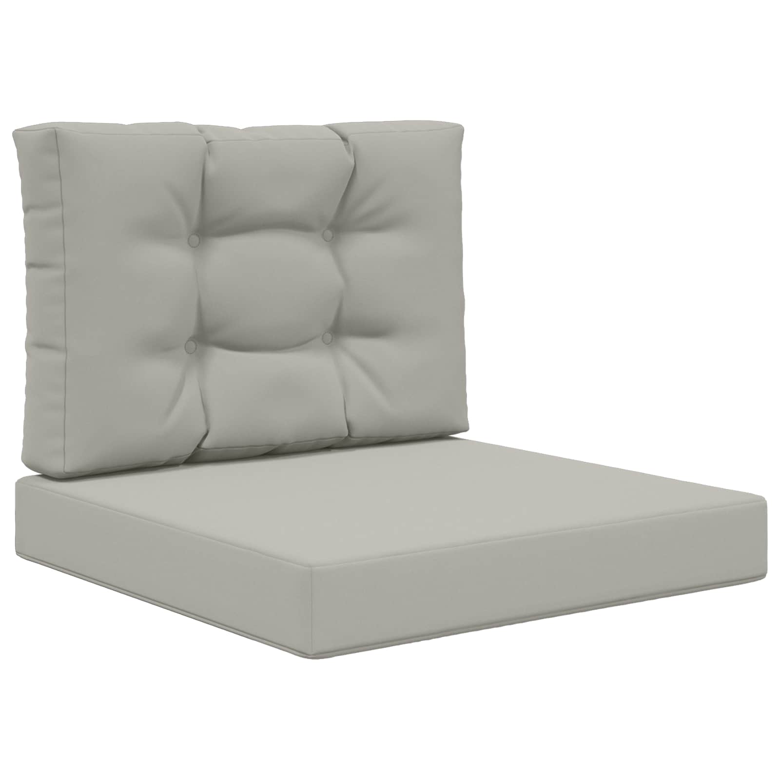 Cuscino per divano da esterno Poliestere Grigio 60 x 60 x 8 cm