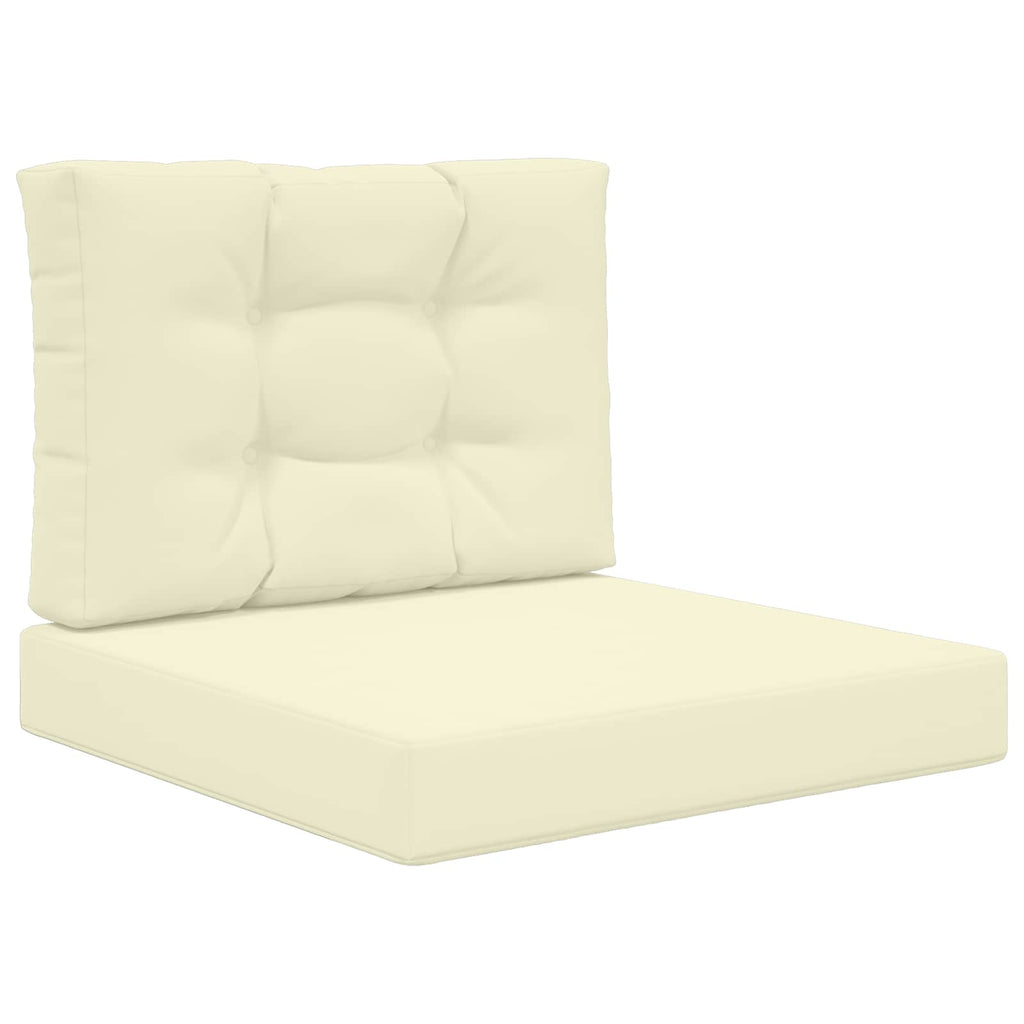 Cuscino per divano da esterno Poliestere Crema 60 x 60 x 8 cm
