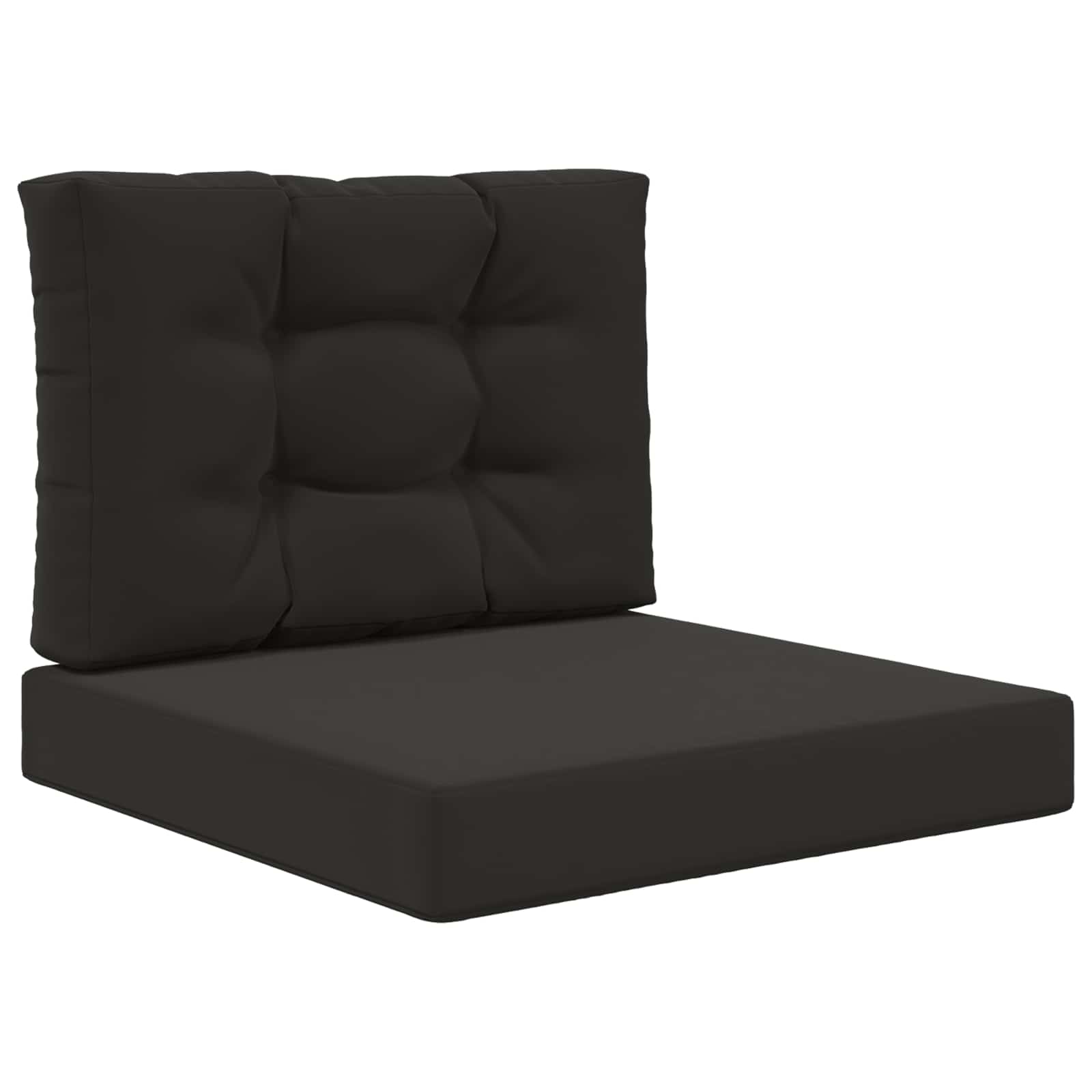 Cuscino per divano da esterno Poliestere Nero 60 x 60 x 8 cm