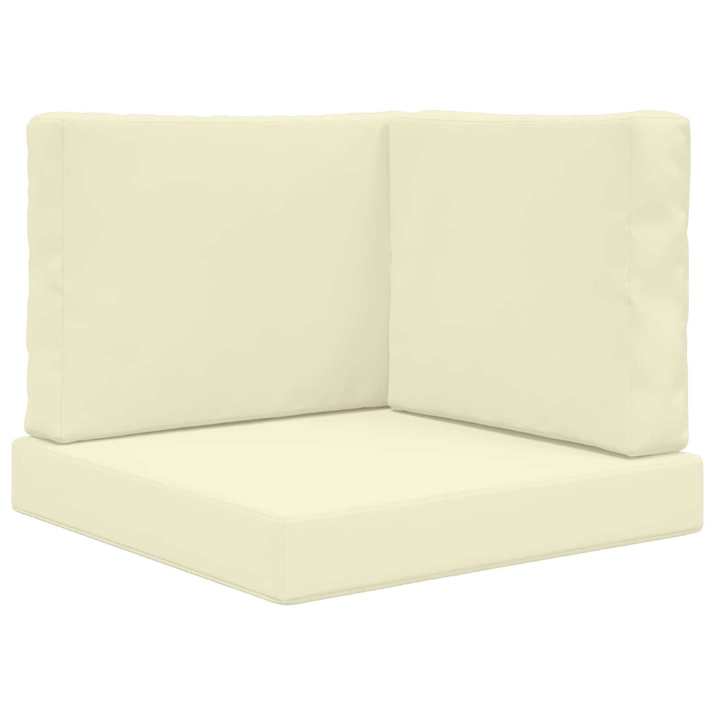 Cuscino per divano da esterno Poliestere Crema 60 x 60 x 8 cm