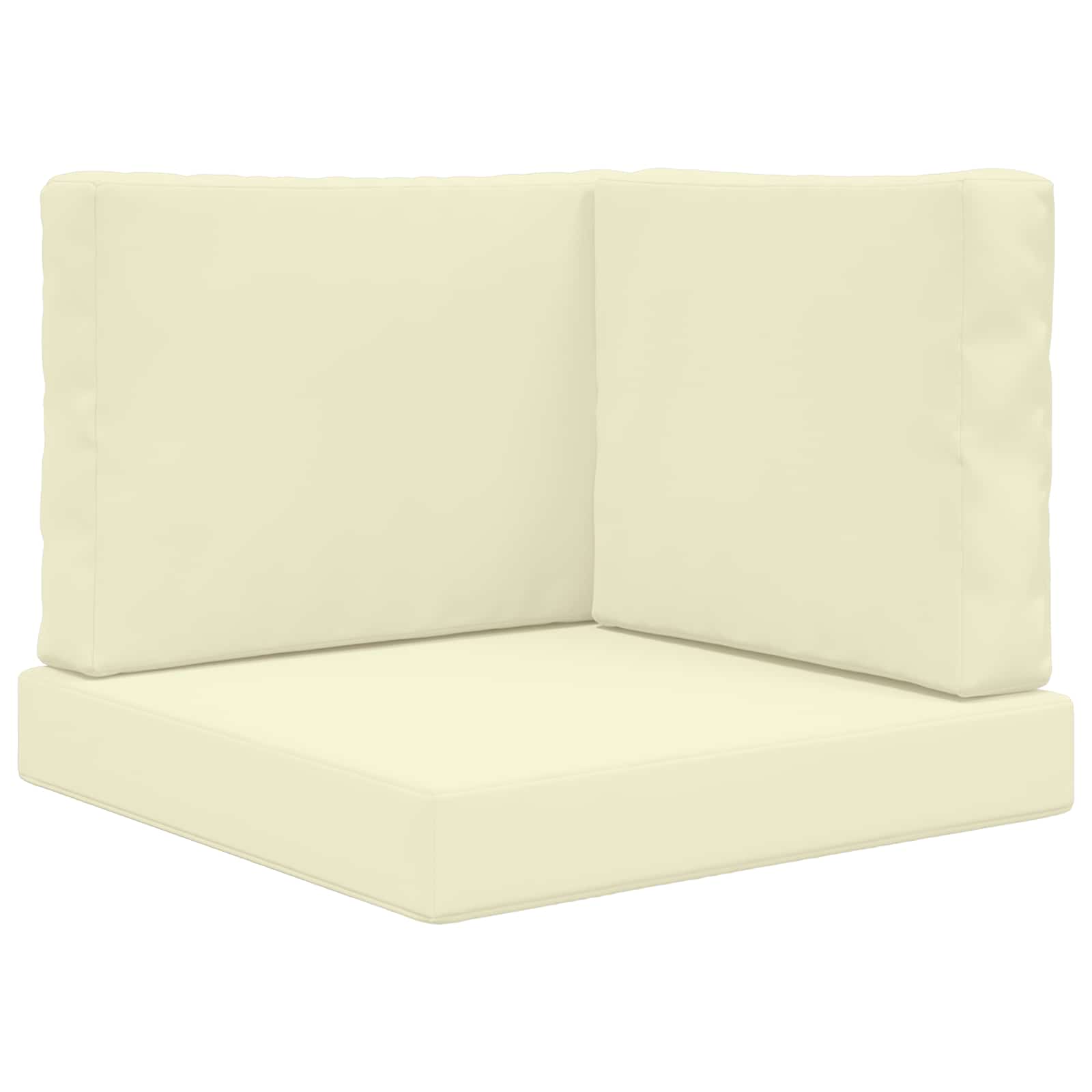Cuscino per divano da esterno Poliestere Crema 60 x 60 x 8 cm